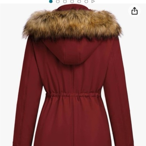 NWT Beyove Women's Waterproof Winter Parka with Removable HoodFaux Fur Lining‌‌ - Picture 5 of 6